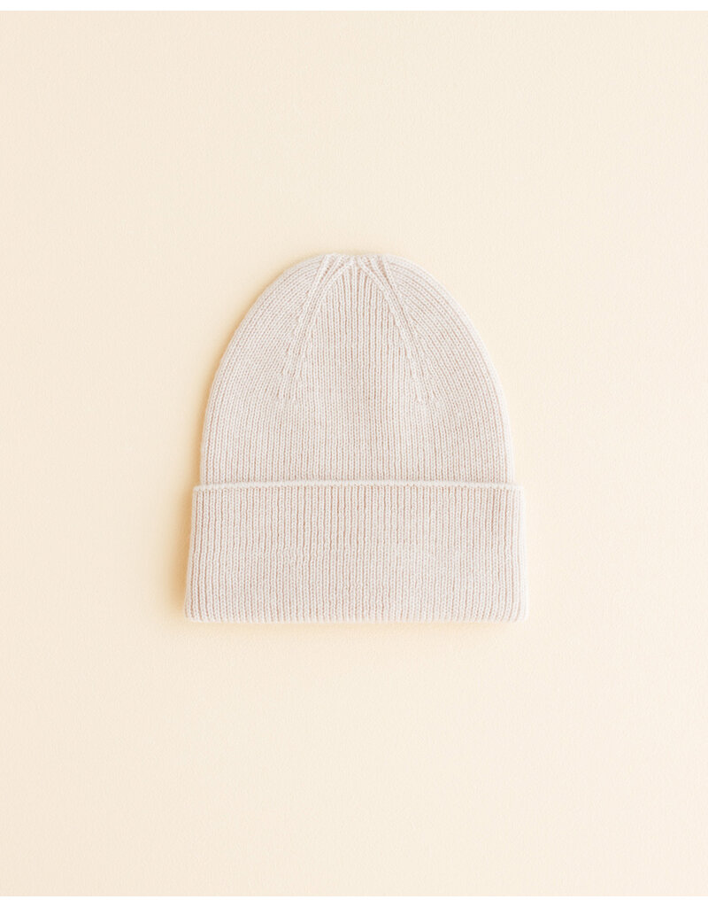 Hvid Beanie Fonzie (0-6M) Cream