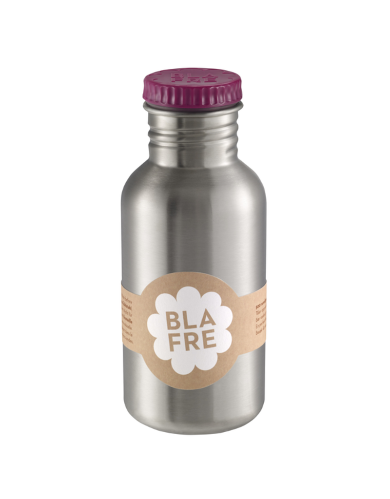 Blafre Stainless steel bottle 500ml plum red