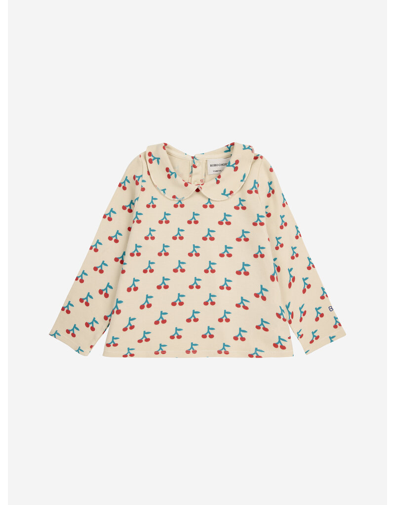 Bobo Choses Baby Cherry All Over Collar T-Shirt