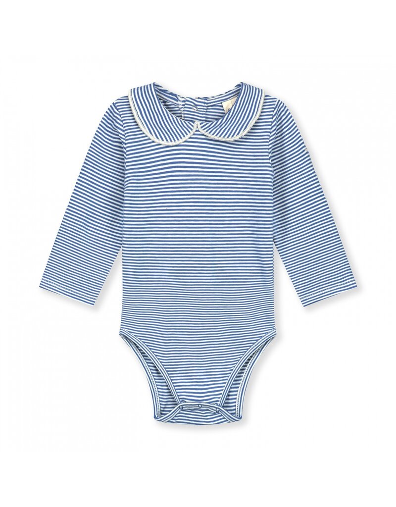 Gray Label Baby Collar Onesie Blue Moon - Cream