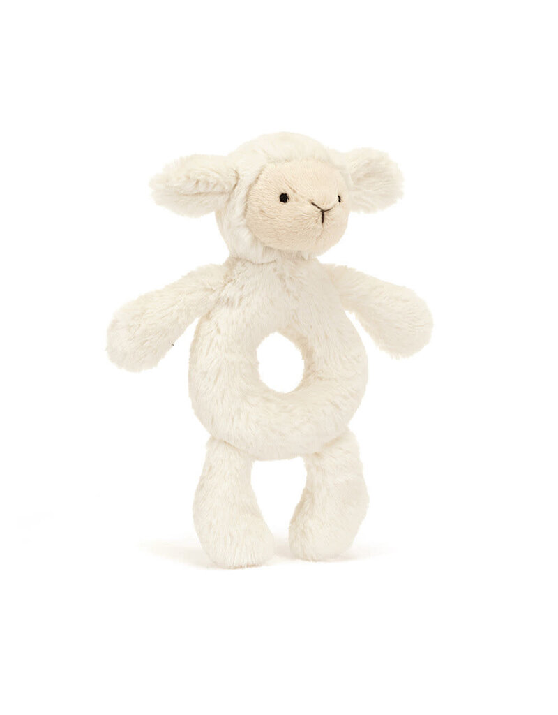 Jellycat Bashful Lamb Ring Rattle