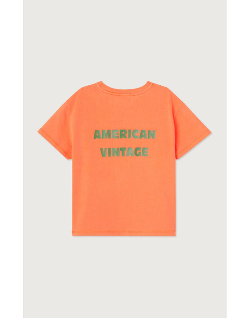 American Vintage Fizvalley T-Shirt Feu Fluo