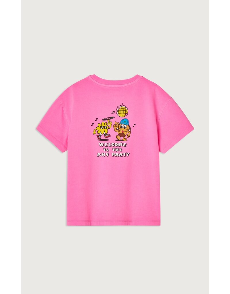 American Vintage Fizvalley T-Shirt Rose Fluo Print
