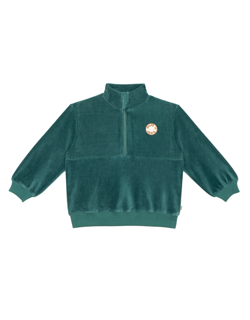 House of Jamie Zip Sweater Teal