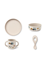 Liewood Vivi Printed Tableware Set Farm / Sandy