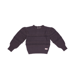 Baje Studio Nine Knitted Pullover Structure Purple Vintage
