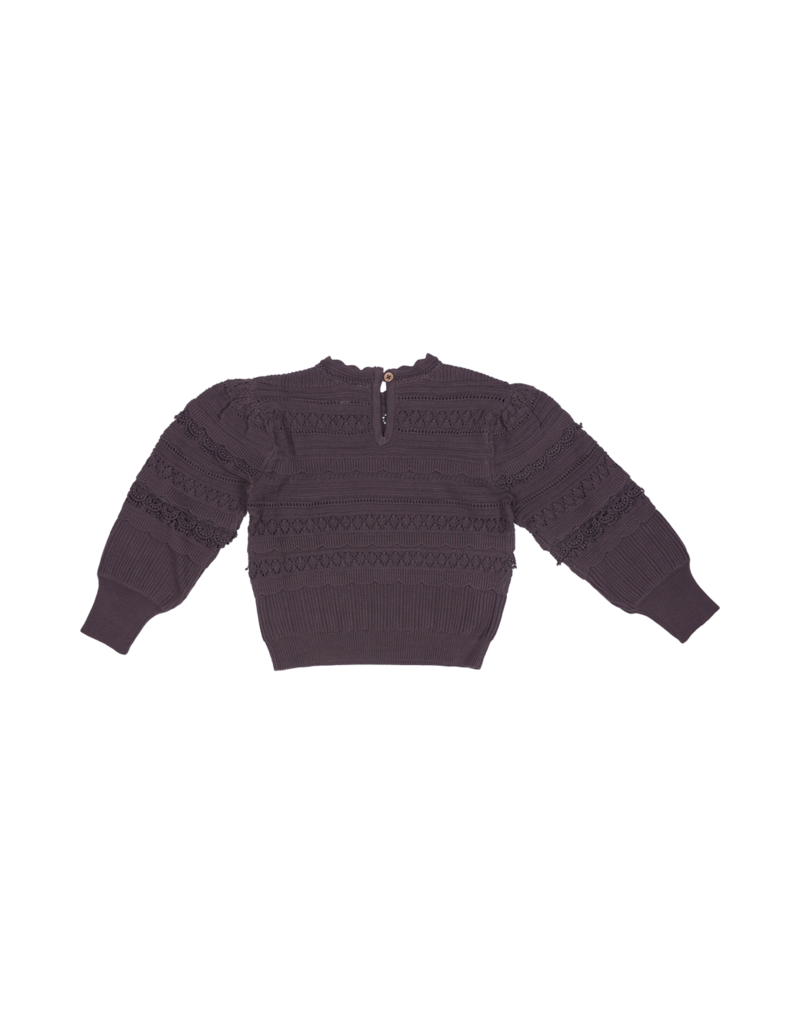 Baje Studio Nine Knitted Pullover Structure Purple Vintage