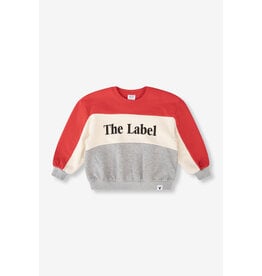 Alix the Label Knitted Colourblock Sweater Bright Red