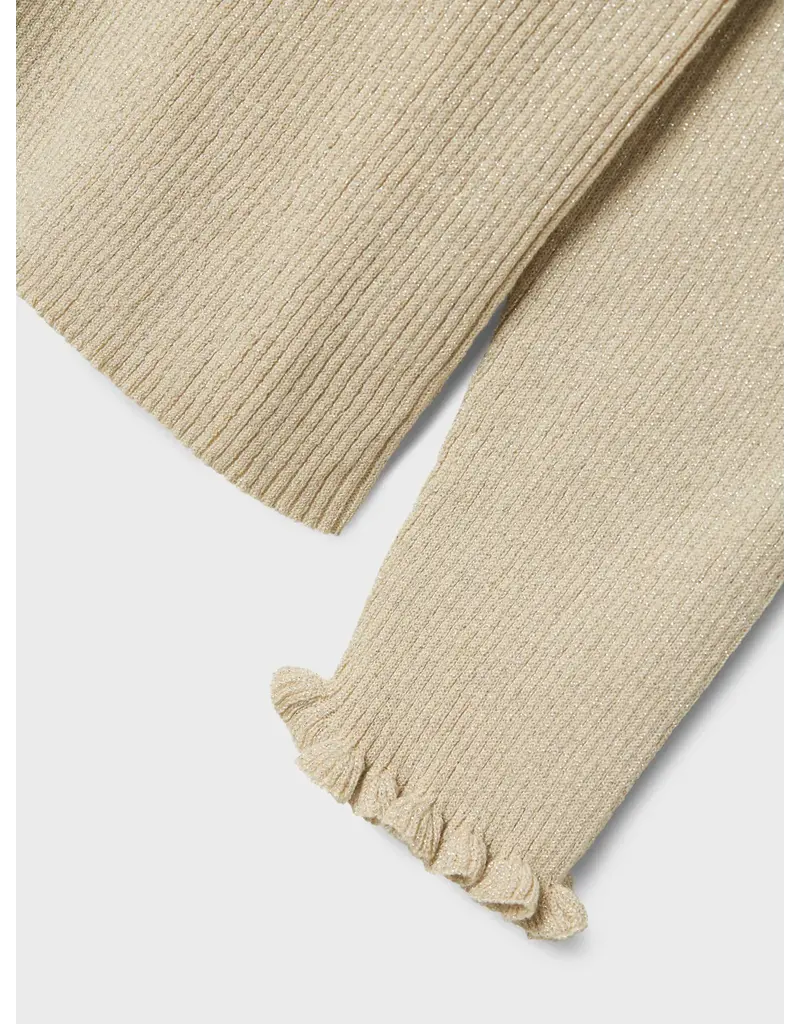 name it Ria Glitter Knit Sand