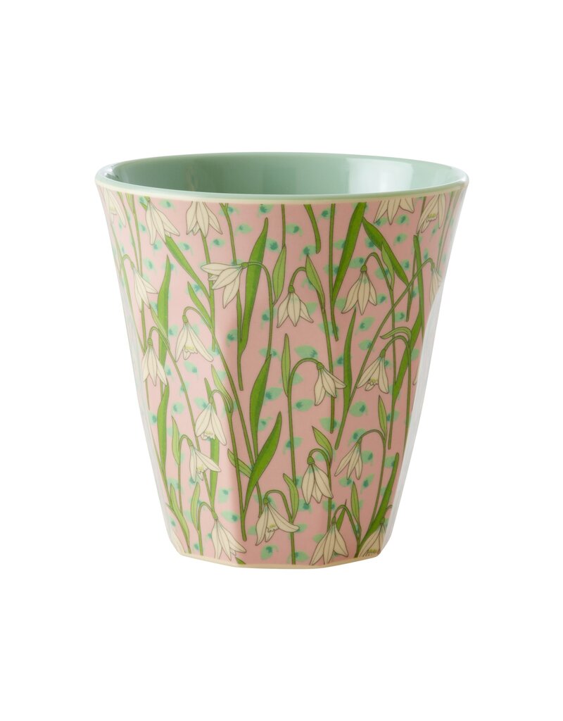 Rice Melamine Cup with New Snowdrop Print - Medium - 250 ml