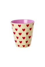 Rice Melamine Cup with Darling Hearts Print - Medium - 250 ml