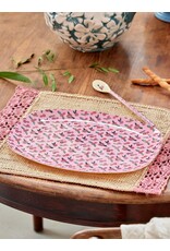 Rice Melamine Rectangular Plate with A Rose is a Rose Print