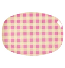Rice Melamine Rectangular Plate with Check It Out Print