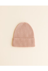 Hvid Beanie Fonzie Newborn Sand