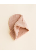 Hvid Beanie Fonzie Newborn Sand