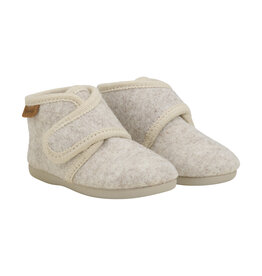 En Fant Wool Slippers Velcro Sand Melange 2060