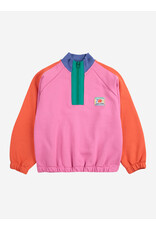 Bobo Choses Smiling color Block 1/4 Zipped Sweatshirt