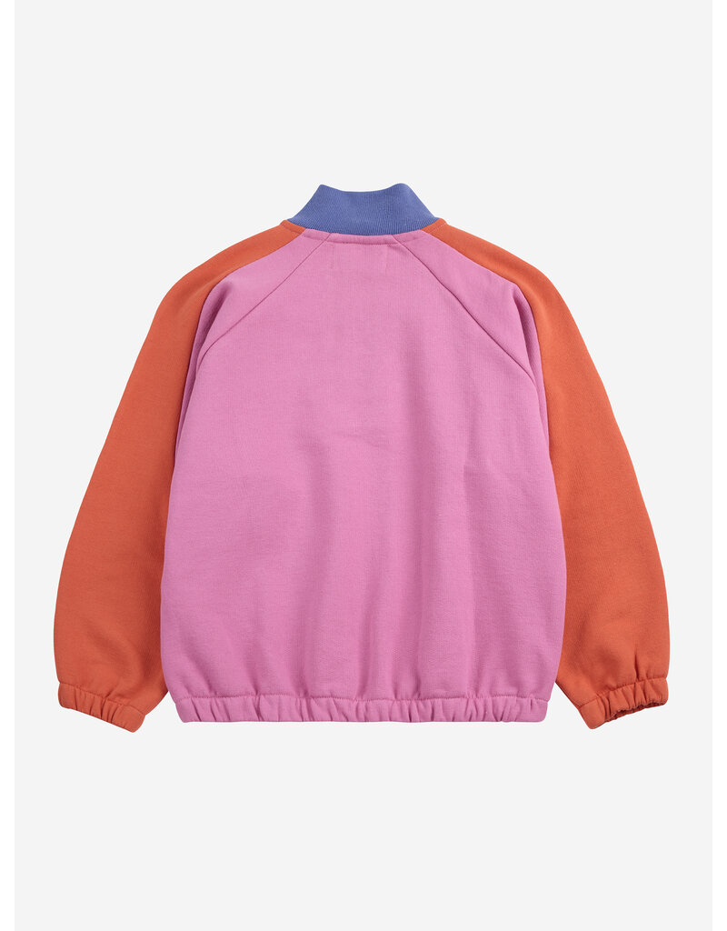 Bobo Choses Smiling color Block 1/4 Zipped Sweatshirt
