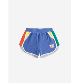Bobo Choses Smiling Color Block Terry Cloth Shorts