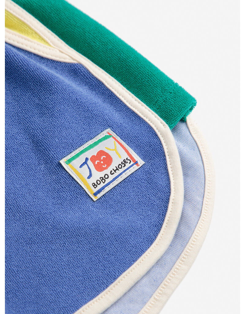 Bobo Choses Smiling Color Block Terry Cloth Shorts