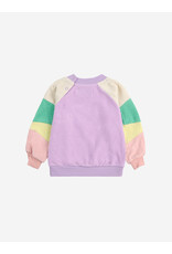 Bobo Choses Lila Color Block Terry Cloth Sweatshirt
