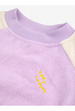 Bobo Choses Lila Color Block Terry Cloth Sweatshirt