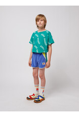 Bobo Choses Smiling Color Block Terry Cloth Shorts