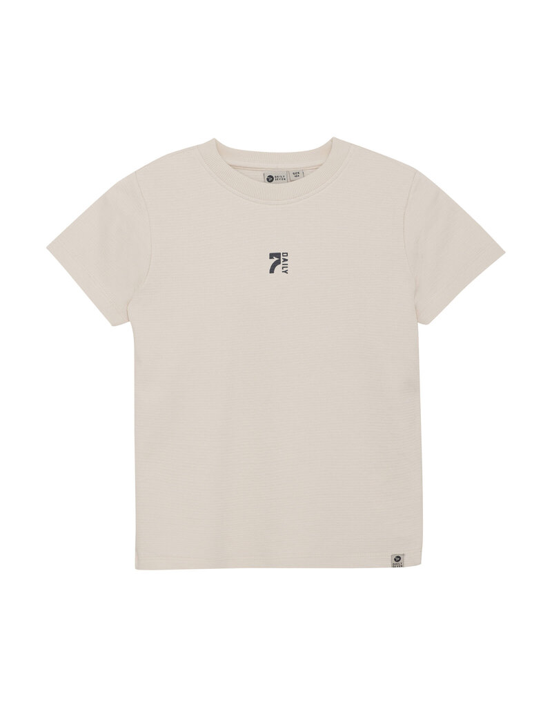Daily Seven T-Shirt Structure Backprint Sandshell