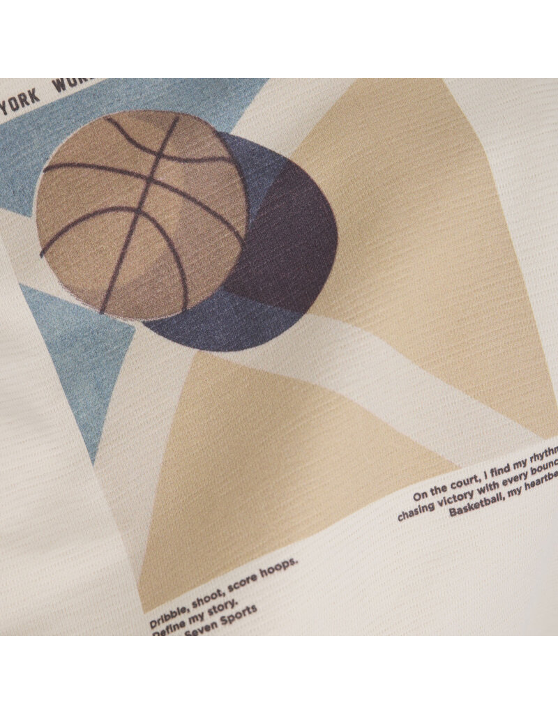 Daily Seven T-Shirt Structure Backprint Sandshell