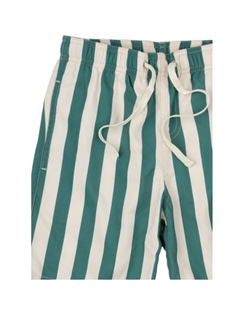 The New Nibes Swim Shorts Bottle Green Striped