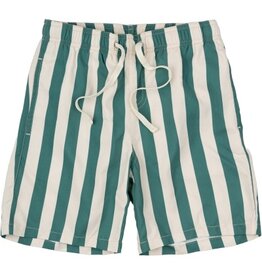 The New Nibes Swim Shorts Bottle Green Striped