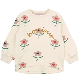 The New Netty Sweatshirt White Swan AOP