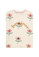 The New Netty Sweatshirt White Swan AOP