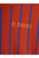 Mini Rodini Vertical Stripe aop Sweatshirt Red