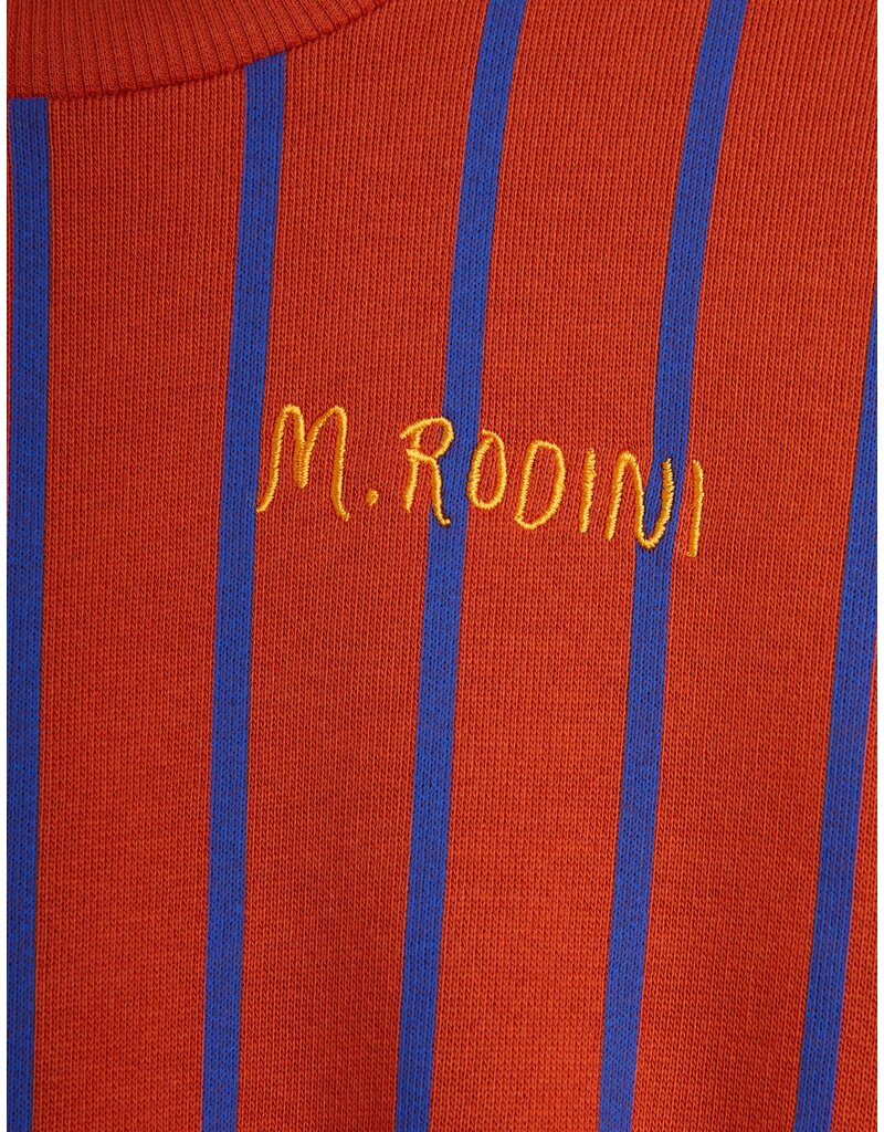 Mini Rodini Vertical Stripe aop Sweatshirt Red