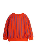 Mini Rodini Vertical Stripe aop Sweatshirt Red