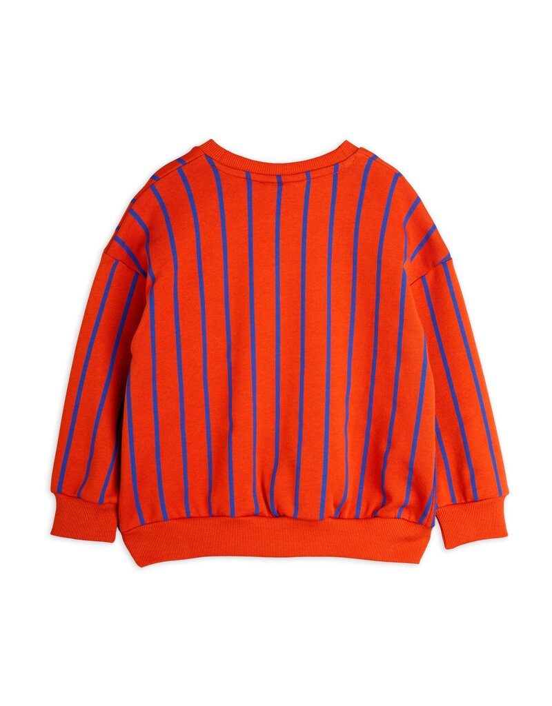 Mini Rodini Vertical Stripe aop Sweatshirt Red