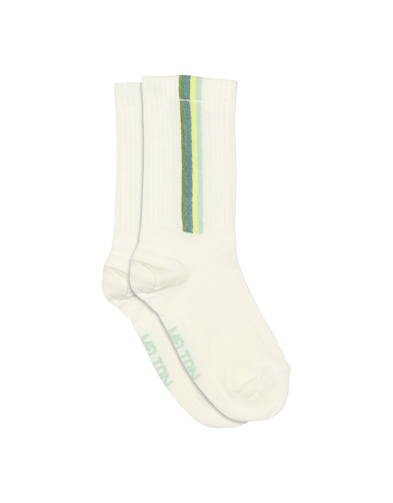 mp Denmark Vertical Stripes Socks Snow White
