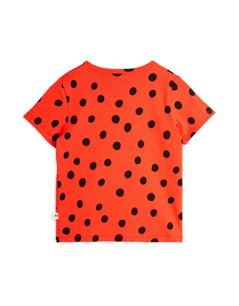 Mini Rodini Dots aop Tee Red