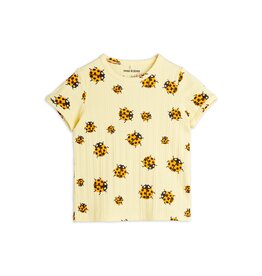 Mini Rodini Ladybugs aop Tee Yellow