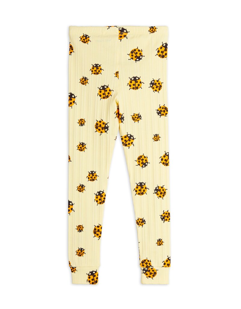 Mini Rodini Ladybugs aop Leggings Yellow