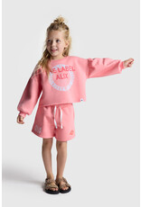 Alix the Label Raw Edge Sweater Bright Peach