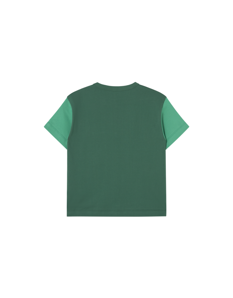 Tinycottons Color Block Tee Dark Green