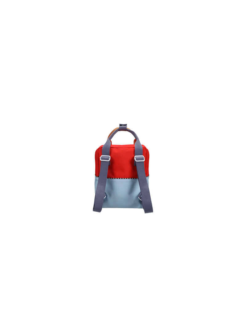Sticky Lemon Backpack small | wonders | colourblocking | red hat + zissou blue