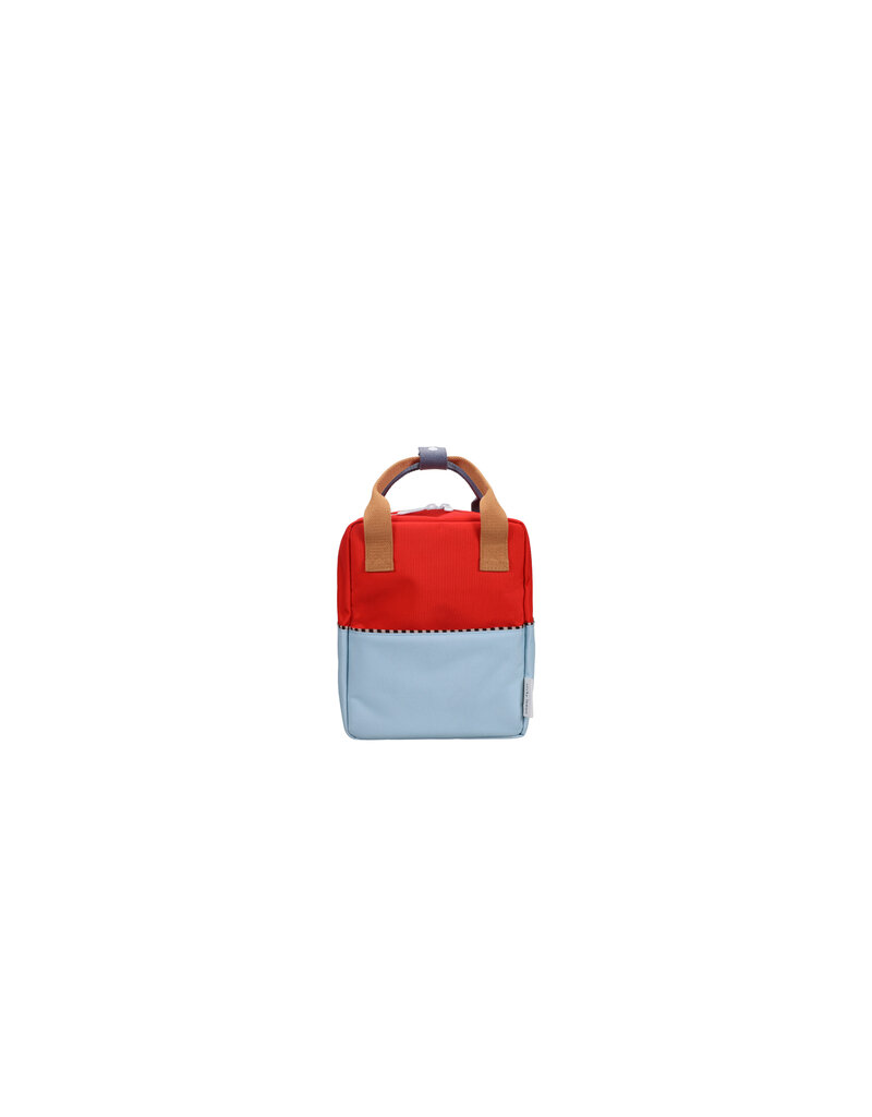 Sticky Lemon Backpack small | wonders | colourblocking | red hat + zissou blue