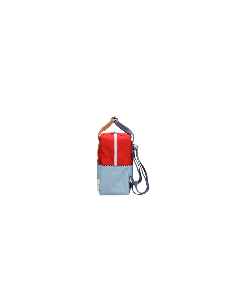 Sticky Lemon Backpack small | wonders | colourblocking | red hat + zissou blue