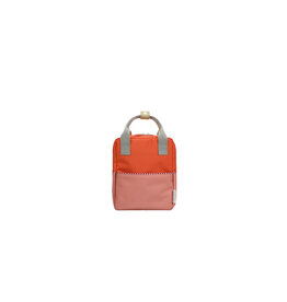 Sticky Lemon Backpack small | wonders | colourblocking | lifebuoy orange + coral pink