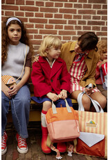 Sticky Lemon Backpack small | wonders | colourblocking | lifebuoy orange + coral pink