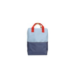 Sticky Lemon Backpack large | wonders | colourblocking | zissou blue + blue whale