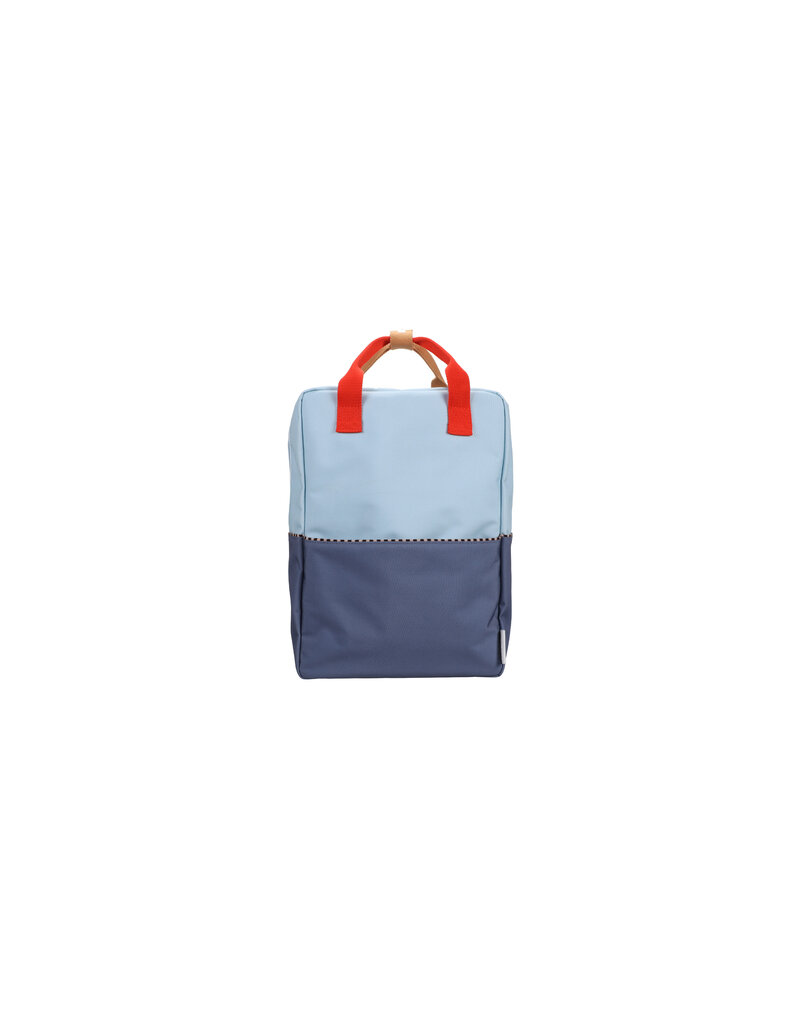 Sticky Lemon Backpack large | wonders | colourblocking | zissou blue + blue whale